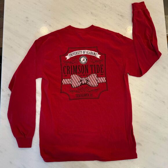 Gildan Other - Alabama Crimson Tide SEC Long Sleeve T-Shirt - Tuscaloosa Bowtie Roll Tide‎